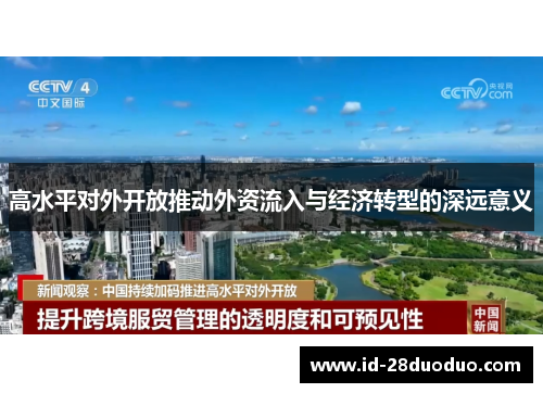 高水平对外开放推动外资流入与经济转型的深远意义